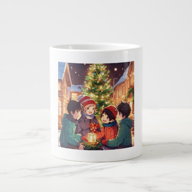 "Joyful Gatherings" Giant Coffee Mug (Front)