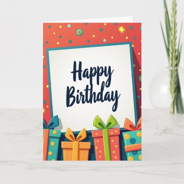 Joyful Gift Birthday Card (Front)