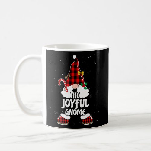Joyful Gnome Buffalo Plaid Matching Family Christm Coffee Mug