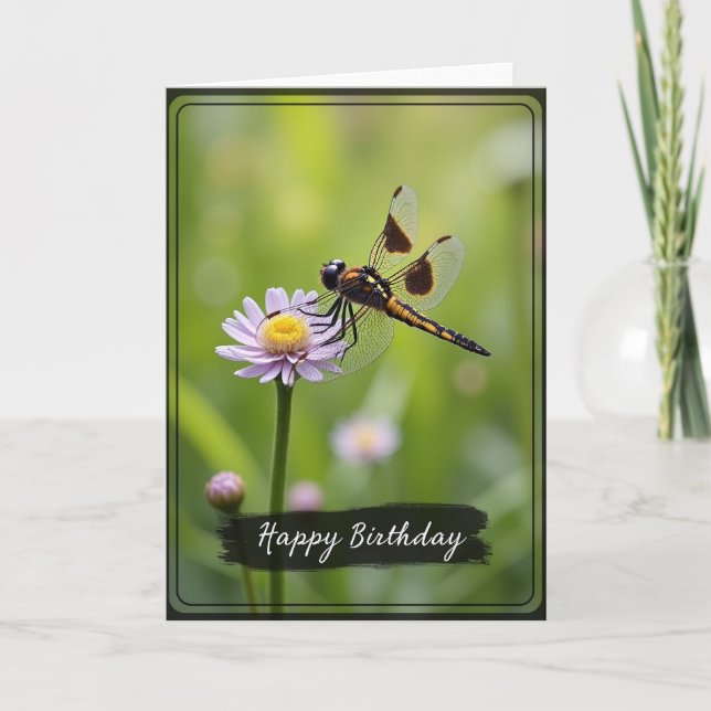 Joyful Gold Insect Birthday Card (Front)