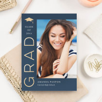 Joyful Grad Editable Color Graduation Invitation