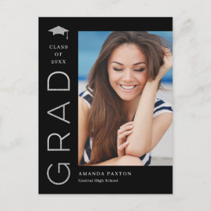 Joyful Grad Editable Color Graduation Postcard