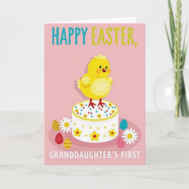 Joyful Granddaughter Easter Card (Front)