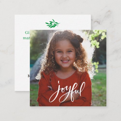 Joyful Greetings Merry Christmas BUDGET Note Card