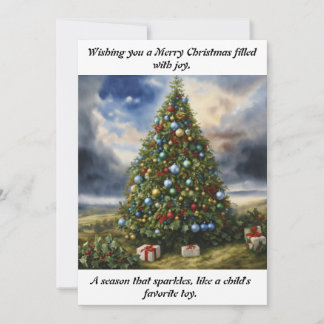 Joyful Greetings: Unwrap the Magic of the Season w Holiday Card