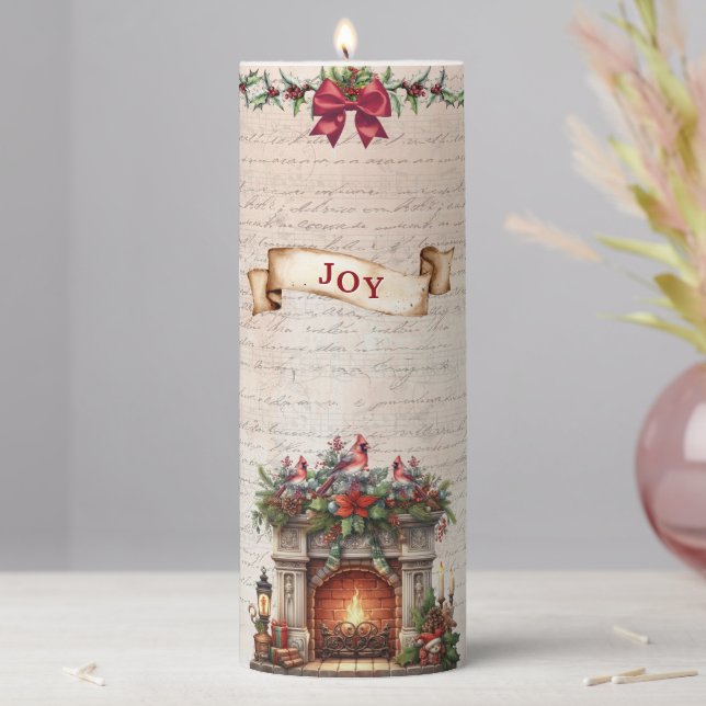 Joyful Harmony Pillar Candle (In Situ)