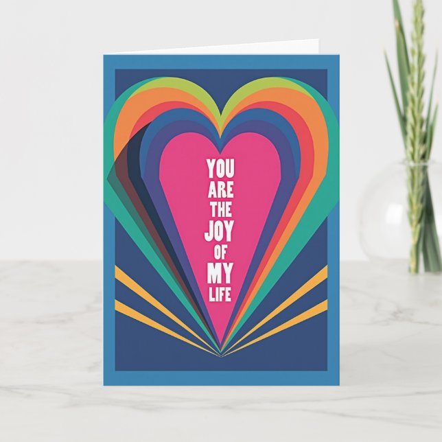 Joyful Heart Birthday Card (Front)