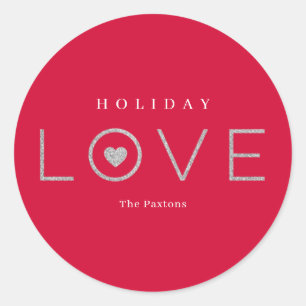 Joyful Heart EDITABLE COLOR Holiday Sticker