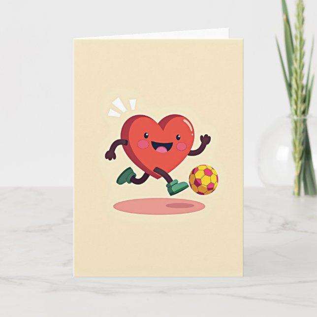 Joyful Heart Football Fun Card (Front)