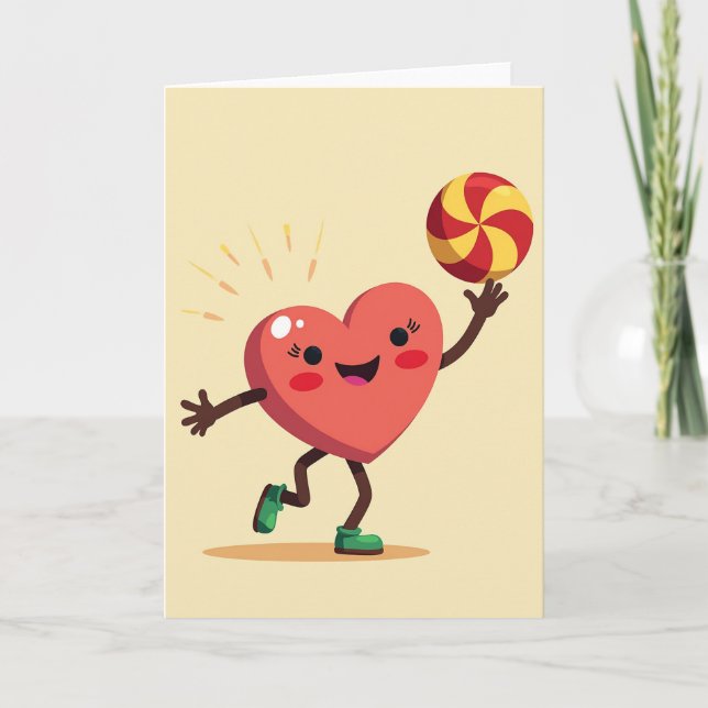 Joyful Heart Lollipop Fun Card (Front)