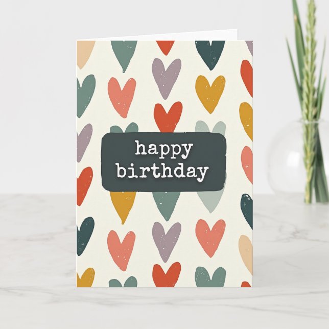 Joyful Heart Pattern Card (Front)