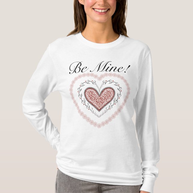 Joyful Hearts Be My Valentine LongSleeve T-Shirt  (Front)