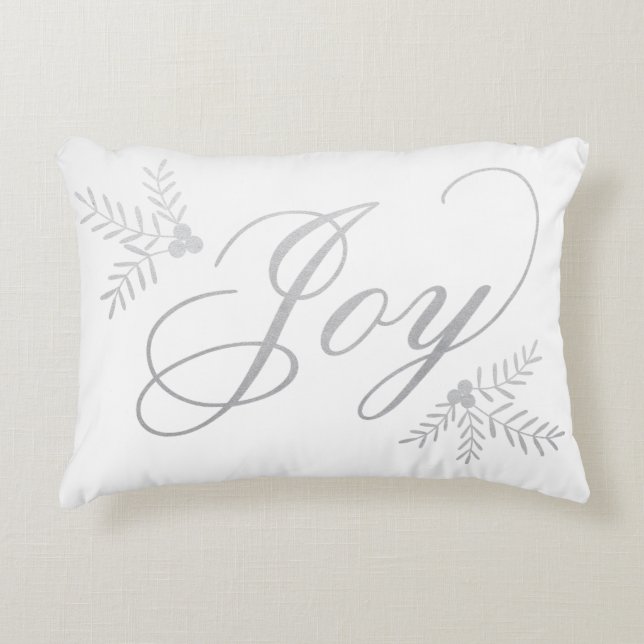 Joyful Holiday Accent Pillow (Front)