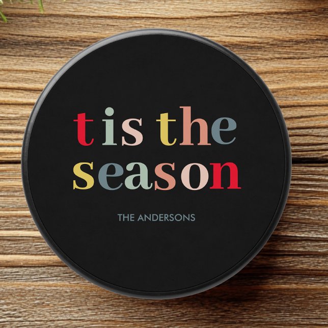 "Joyful Holiday" Colorful Personalized  Mini Candle Favors (Creator Uploaded)