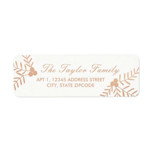 Joyful Holiday Label (Front)