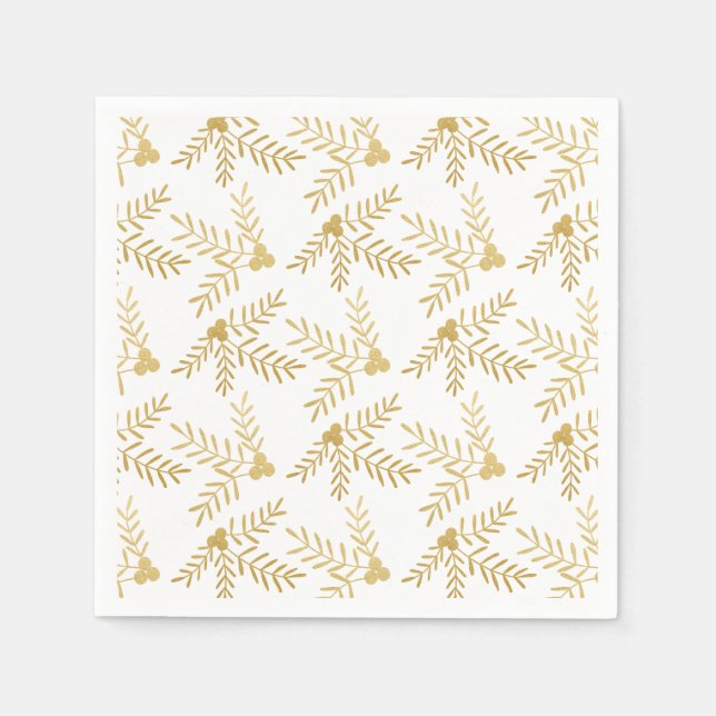 Joyful Holiday Paper Napkins (Front)