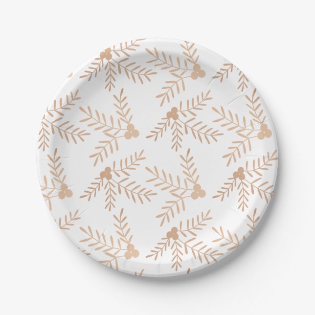 Joyful Holiday Paper Plates (Front)