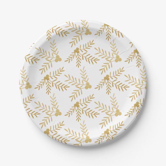 Joyful Holiday Paper Plates (Front)