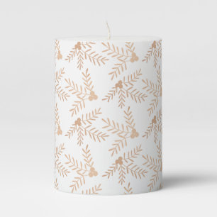 Joyful Holiday Pillar Candle