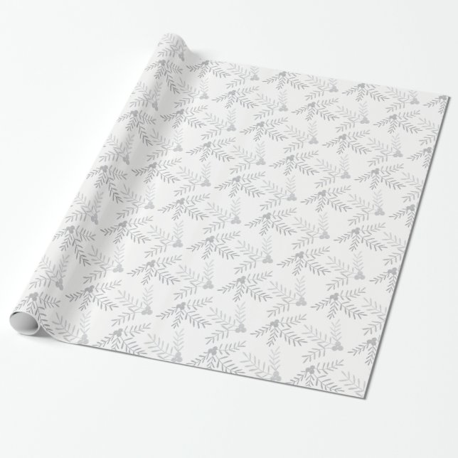 Joyful Holiday Wrapping Paper (Unrolled)