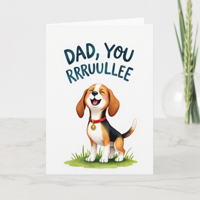 Joyful Hound Fathers Day Card (Front)
