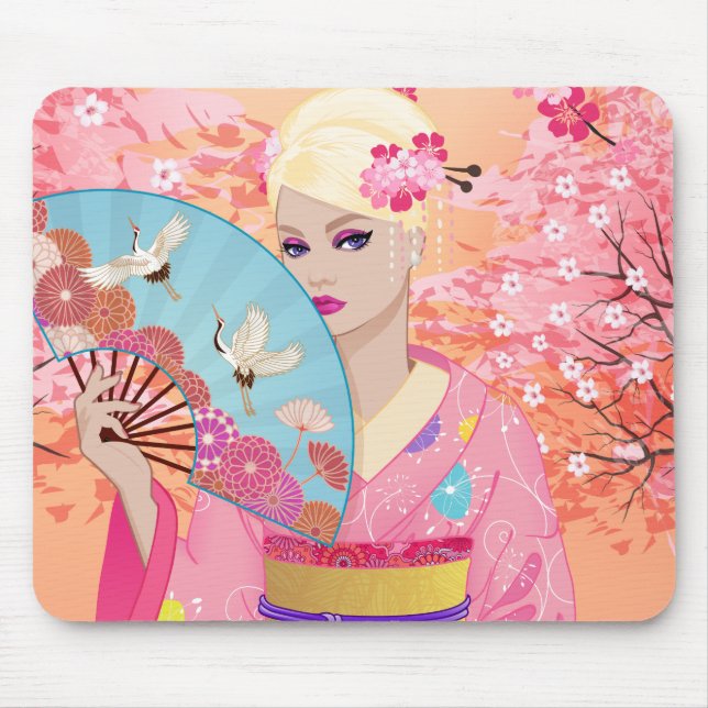 Joyful in Japan Mouse Pad (Front)