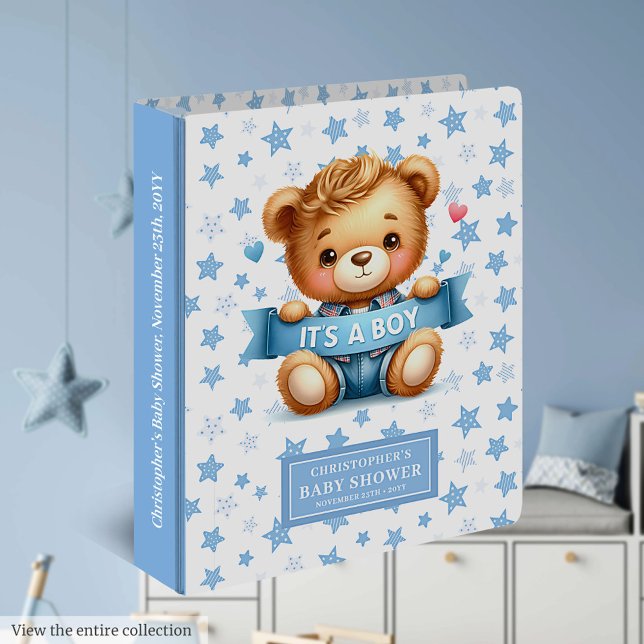 Joyful It’s a boy baby shower binder for memories (Joyful It’s a boy baby shower binder for memories)