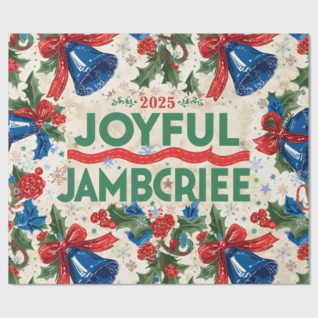 Joyful Jamboree Maximalist Holiday Wrapping Paper (Flat)