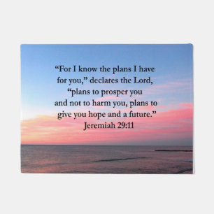 JOYFUL JEREMIAH 29:11 SUNRISE DOORMAT