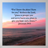 JOYFUL JEREMIAH 29:11 SUNRISE POSTER | Zazzle