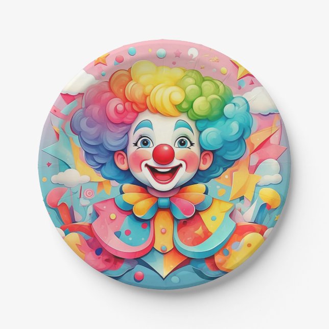 " JOYFUL JESTER " PAPER PLATES (Front)