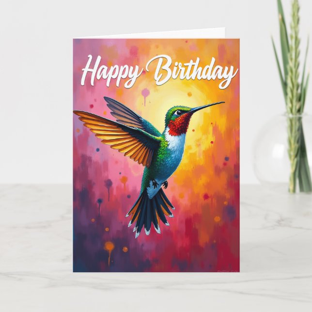 Joyful Jewel Bird Card (Front)