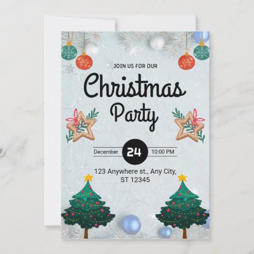 Joyful Jingles  Mingle A Merry Christmas Party C Invitation