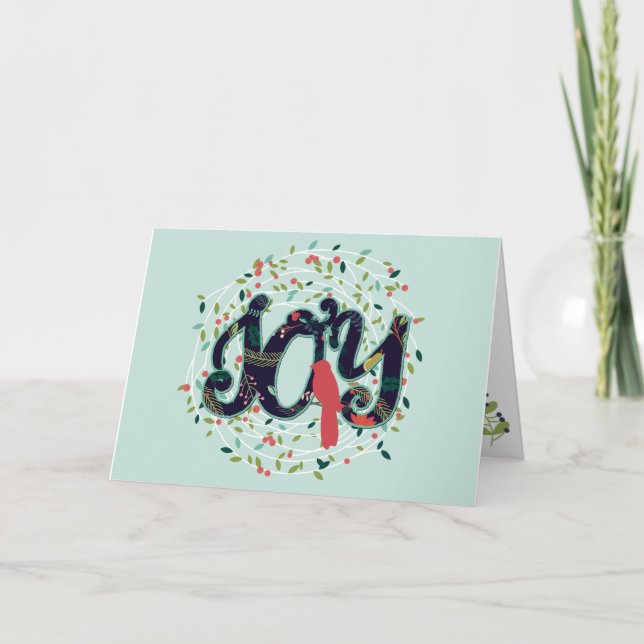Joyful Joy Holiday Greeting Card (Front)