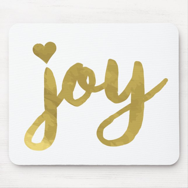 Joyful Joyful I've Got Joy Full of Joy Gold Art Mouse Pad (Front)