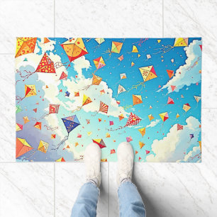 Joyful Kites Soaring High Doormat