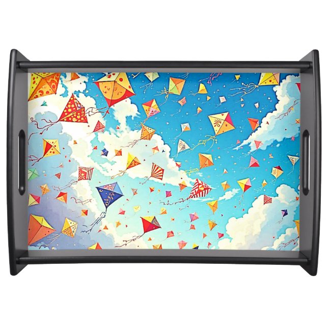 Joyful Kites Soaring High Serving Tray (Front)