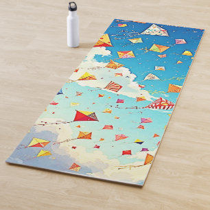 Joyful Kites Soaring High Yoga Mat