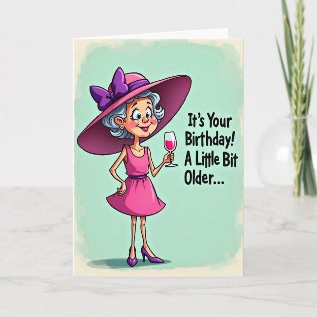Joyful Ladys Birthday Card (Front)