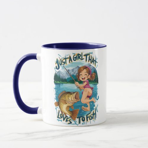 Joyful Leap With Finned Friend Mug