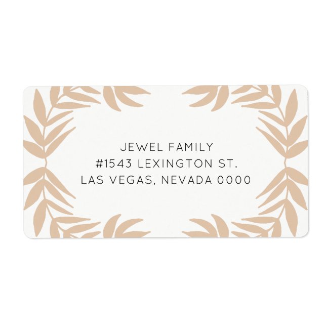 Joyful Leaves Label (Front)