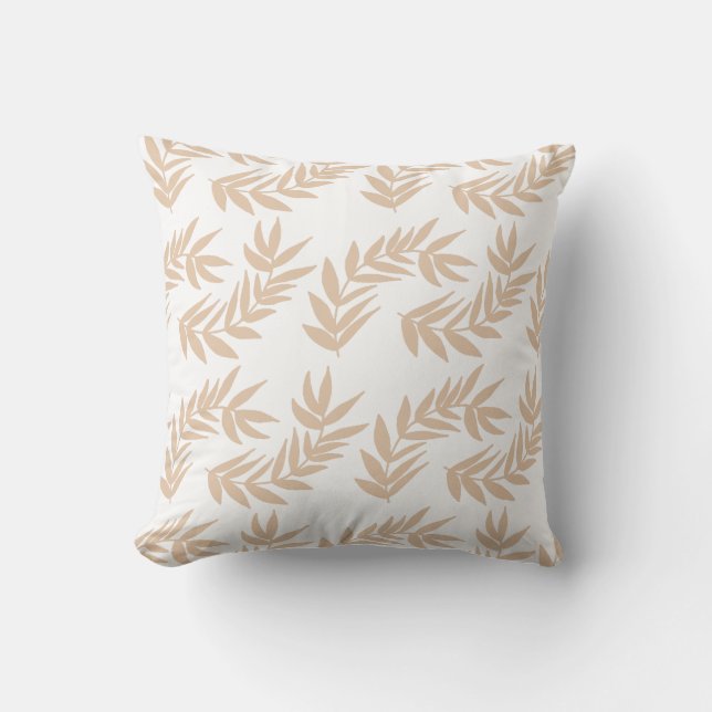 Joyful Leaves Throw Pillow (Front)