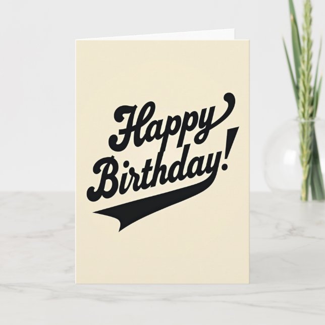 Joyful Lettered Birthday Card (Front)