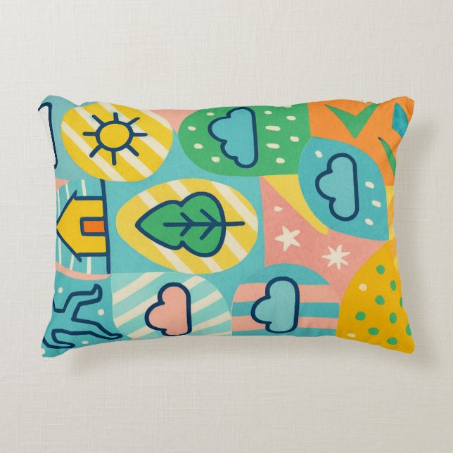 Joyful Life & Nature Accent Pillow (Front)