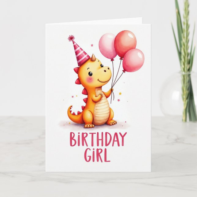 Joyful Lizard Party Card (Front)