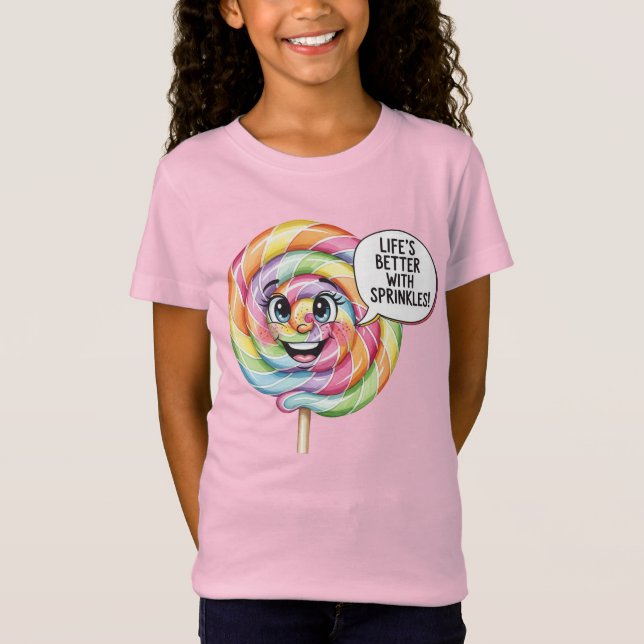  Joyful Lollipop, by Natasha Us   T-Shirt (Front)
