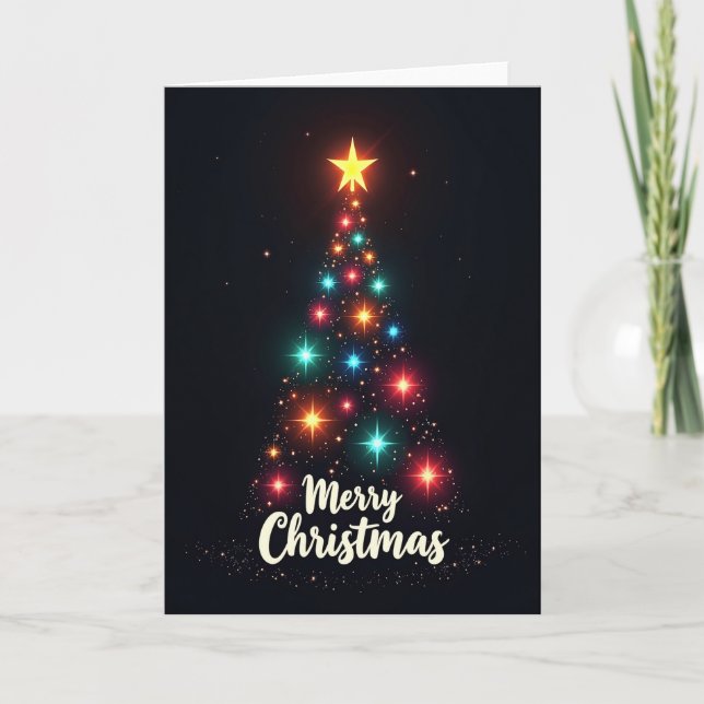Joyful Luminous Tree Card (Front)
