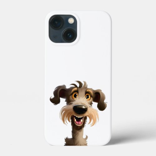 Joyful Lurcher _ Cheeky Cartoon hound iPhone 13 Mini Case