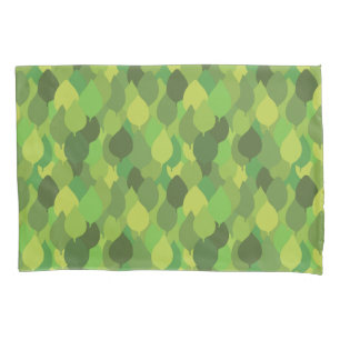 Joyful Lush Leaves - seamless surface pattern.  Pillow Case