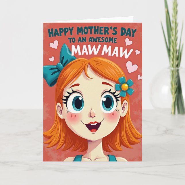 Joyful Maw Maw Mothers Day Card (Front)
